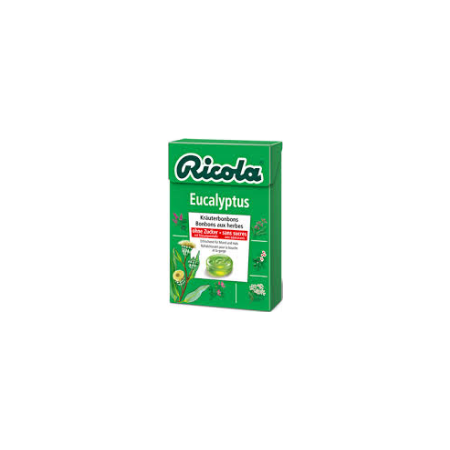 RICOLA Caramelos sin azucar EUCALIPTO 50 g.