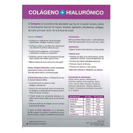 EPAPLUS COLAGENO+HIALURONICO 30 DIAS