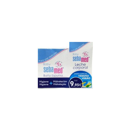 PACK SEBAMED BAÑO ESPUMA+LECHE CORPORAL