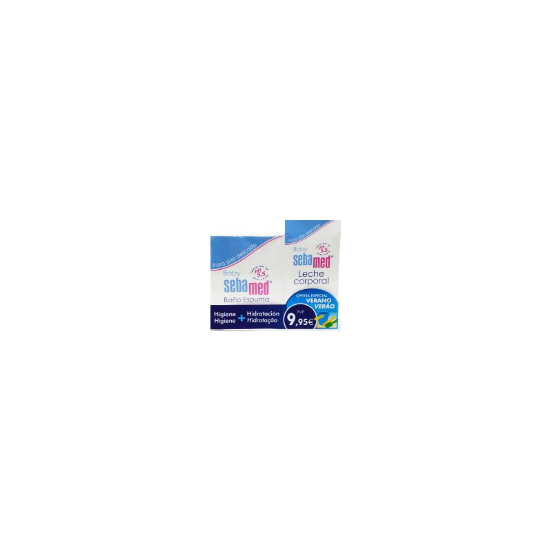 PACK SEBAMED BAÑO ESPUMA+LECHE CORPORAL