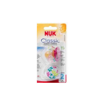 NUK, CHUPETE LATEX +6 MESES CON CADENITA