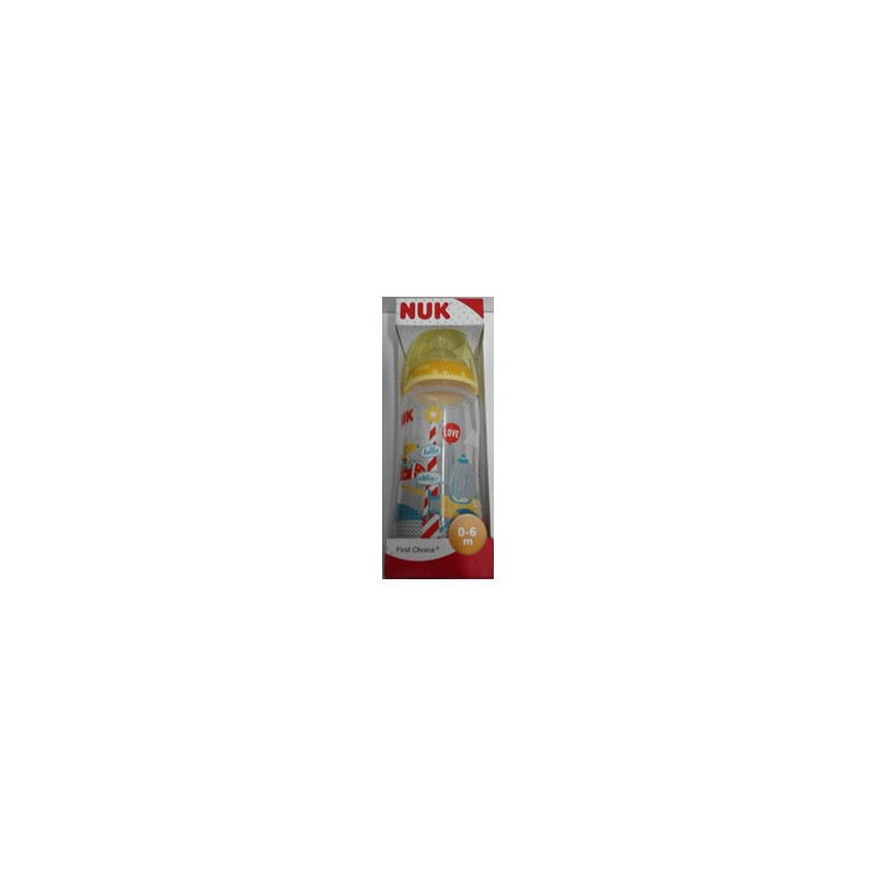 NUK BIBERON FC FANTASY SILICONA 0-6M 300ML