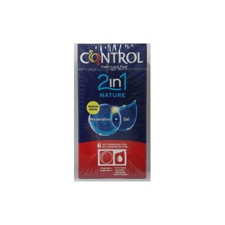 CONTROL NATURE PRESERVATIVO+GEL 6 UDES