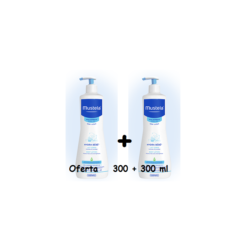 MUSTELA DUPLO HYDRA BEBE 300+300ML