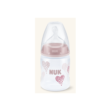 NUK BIBERON 0-6M. 150ML.TETINA SILICONA ORIFICIO M