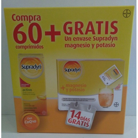 SUPRADYN PROMO ACTIVO 60 COMPR+MG Y POTASIO