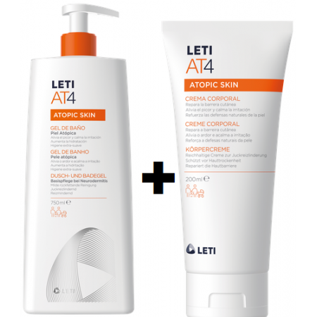 LETI AT4 PACK GEL 750 + CREMA 200